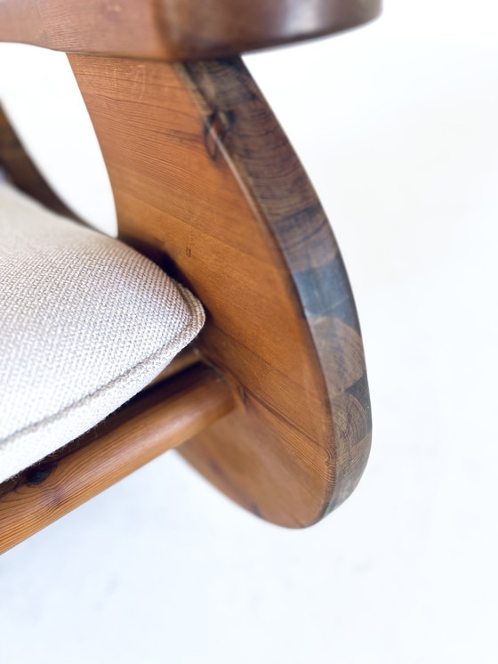 Image 1 of Sedia a dondolo brutalista, Wasa Möbel &#39;70