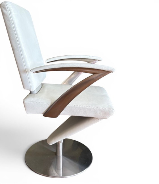 Image 1 of Juego de 3 sillas de comedor de cuero