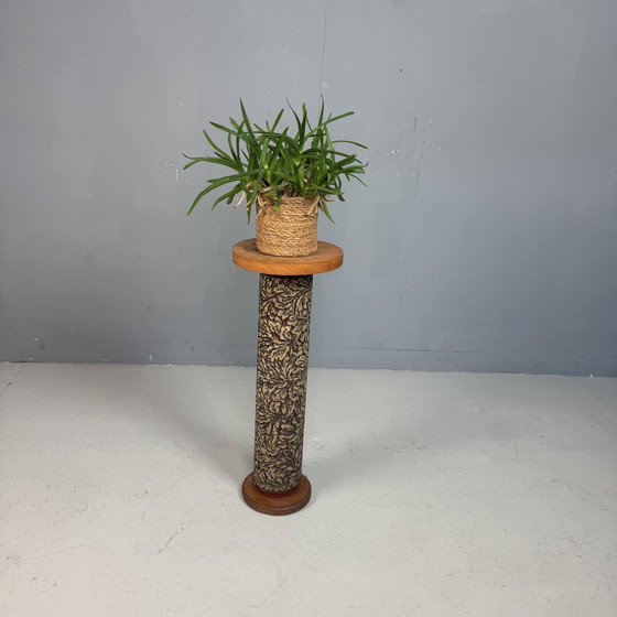Image 1 of Piedestal van vintage behangdrukrol