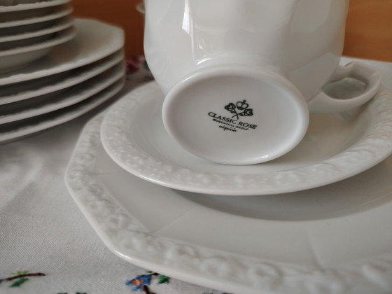 Image 1 of Servizio da caffè/tè Rosenthal classic rose Maria white, 5x coperti