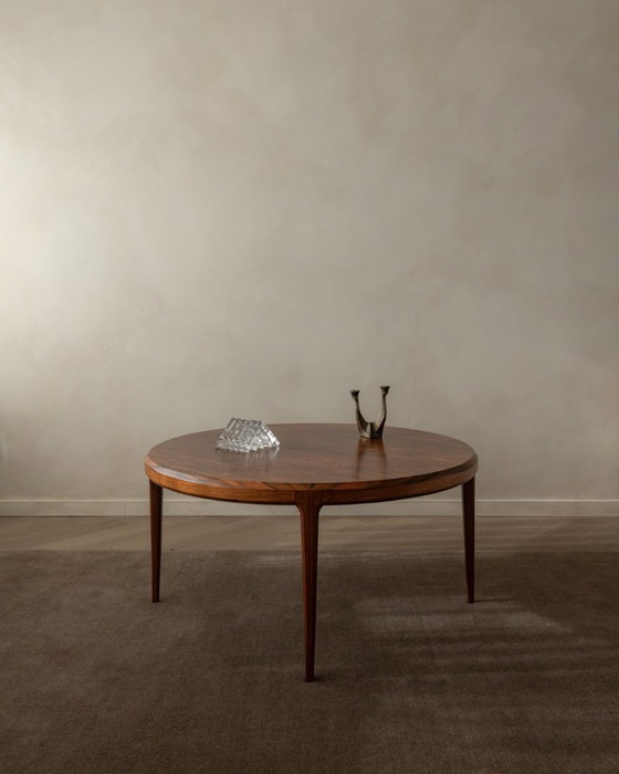 Image 1 of Mid Century Rosewood Round Coffee Table Model 283 by Johannes Andersen for CFC Silkeborg, 1960s