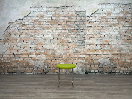 Cappellini Hi Pad Low Stool, Groen | Jasper Morrison, Krukjes, Textiel, Metaal, Modern (foto 3 van 8)