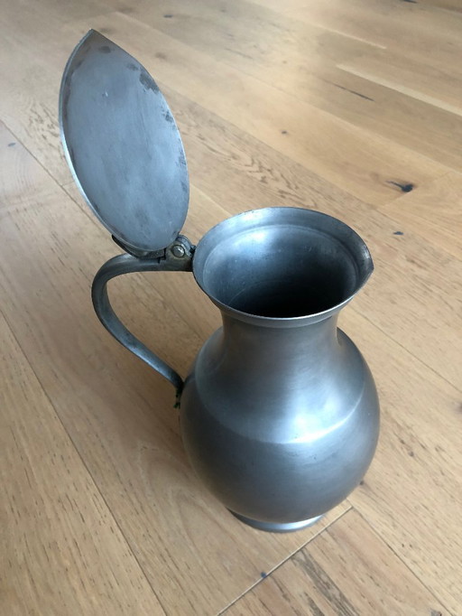 Zinnkrug / Kanne "Ritterkunst Zinn"