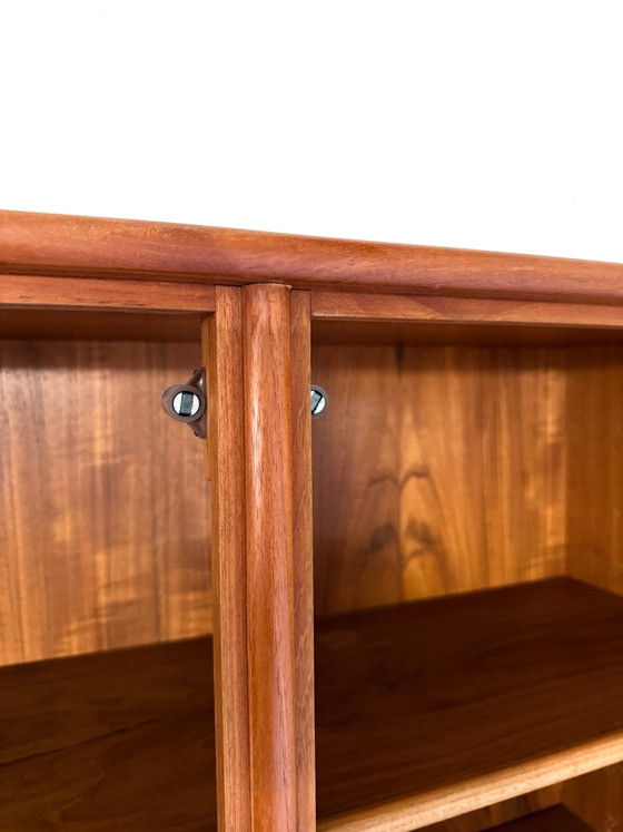Vintage Teak Display Cabinet, Heinrich Riestenpatt ‘60, Glass, Wood, Brown (photo 6 of 14)
