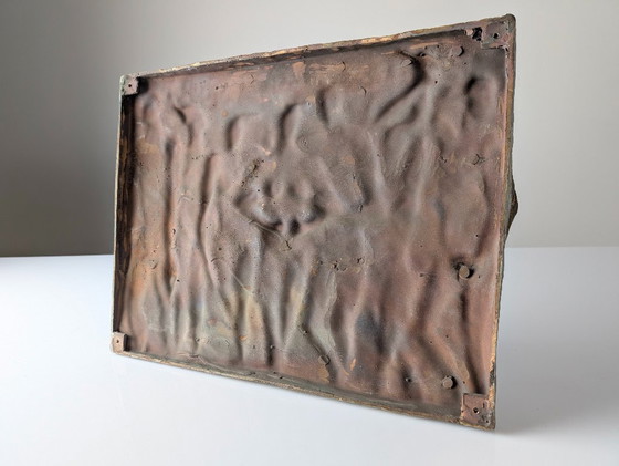 Image 1 of Esperanza d'Ors, plaque en relief en bronze, sculpture figurative, Espagne, années 1990