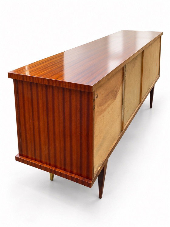 Vintage retro jaren 60 Dressoir – Glas, Hout (photo 14 of 15)