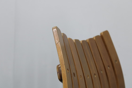 Image 1 of 1980er Satz von sechs skandinavischen Teakholz-Esszimmerstühlen