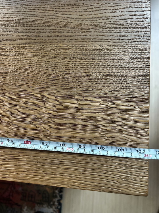 Image 1 of Massief houten lange eettafel 