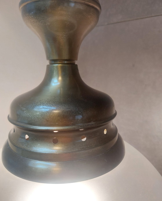 Lampadario completamente restaurato, vetro soffiato a bocca, stile Art Déco – Lampade a sospensione, Glass (photo 6 of 11)