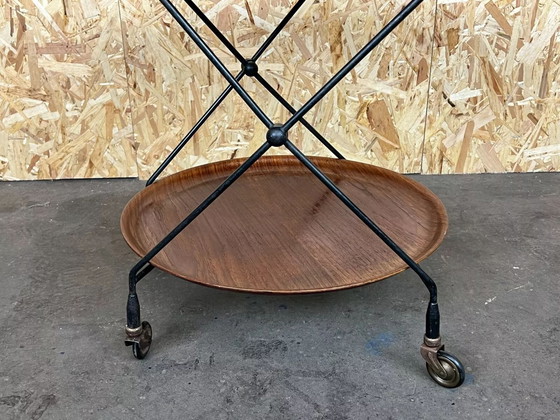 Image 1 of Carrello da portata in teak anni &#39;60 e &#39;70 Carrello da portata in corda Jie Gantofta Svezia anni &#39;60