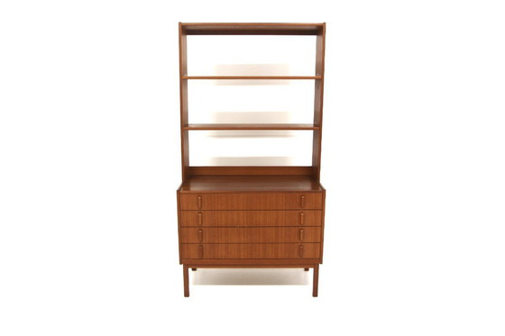 Image 1 of Skandinavischer Bücherschrank aus Teakholz von Bertil Fridhagen für Bodafors, Schweden, 1960