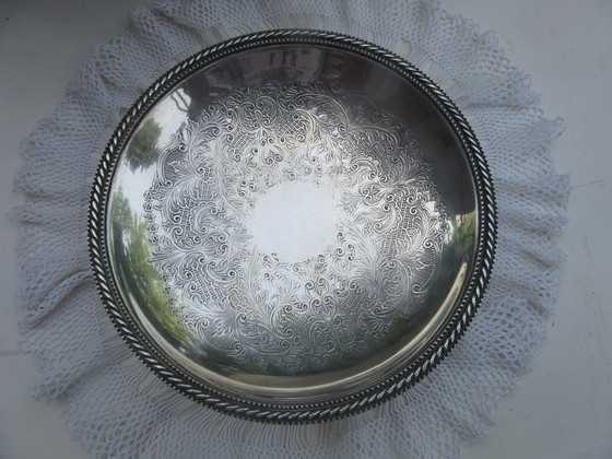 Image 1 of Ciotola da portata con piedistallo, marcata Made in England E.P.B. vintage