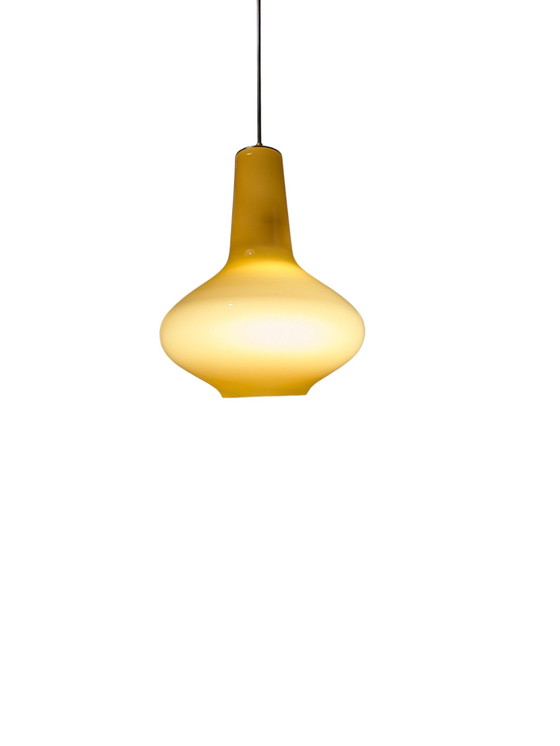 Image 1 of Suspension design vintage en verre italien, Massimo Vigneli, Veninii