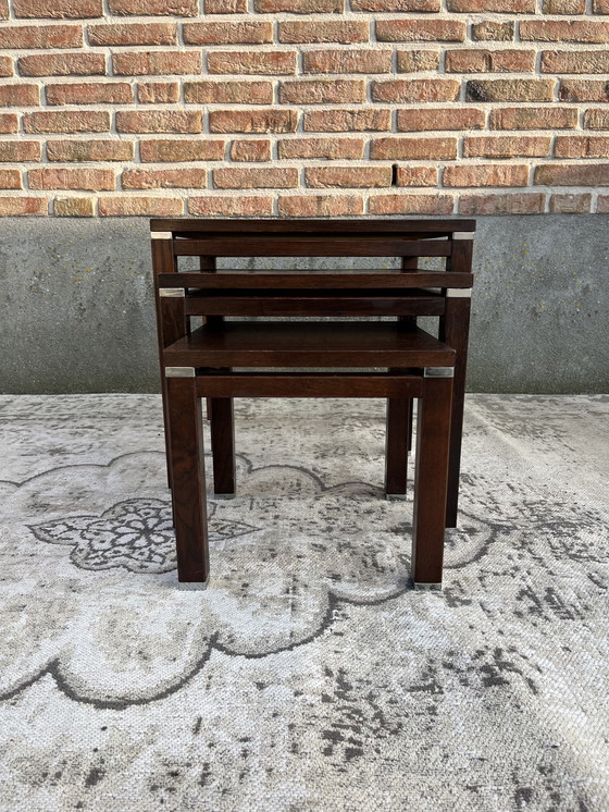 Image 1 of Mid Century Mini Set Nest Tafel Set