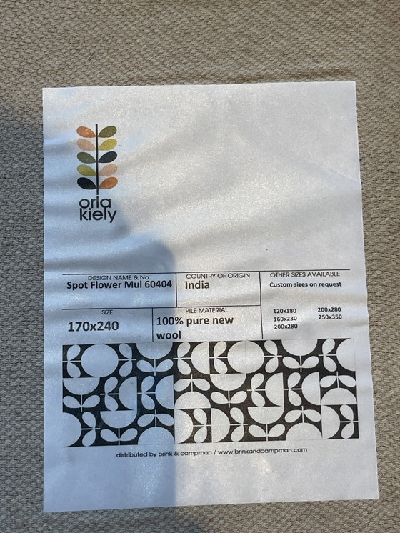 Image 1 of Brink & Campman Orla Kiely Alfombra Mancha Flor