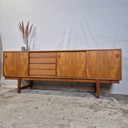 Credenza scandinava vintage 1960 in teak Mobile TV