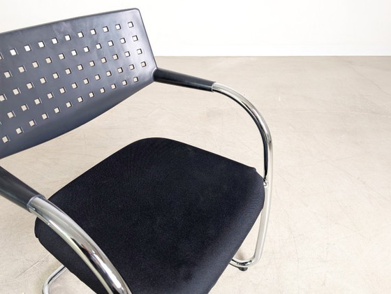 Image 1 of Set of 2 Vitra Visavis chairs, cantilever design armchairs