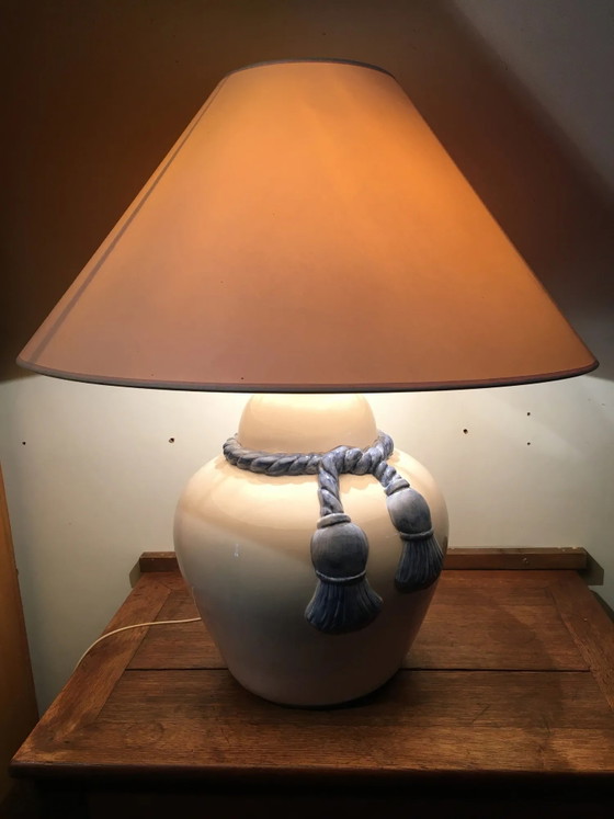 Lampada in ceramica bianca – Lampade da tavolo, Porcellana, Vintage (photo 5 of 5)