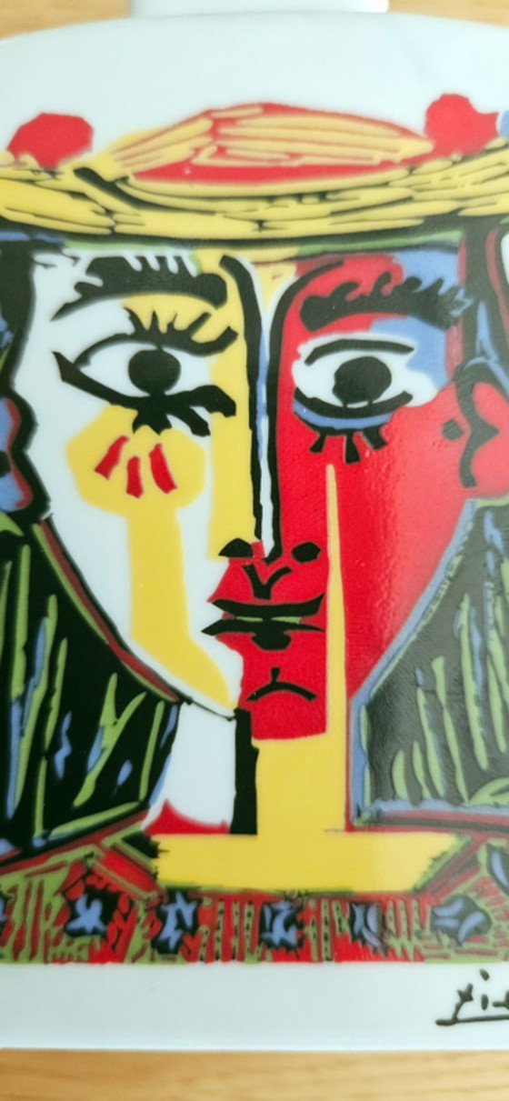 Picasso – Buste de Femme au Chapeau à Pompons – Porcelaine Tognana – Objets déco (photo 6 of 6)