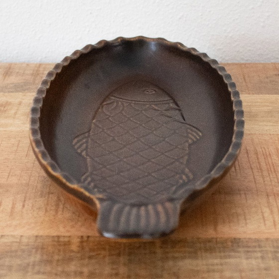 Image 1 of Ciotola vintage in ceramica a forma di pesce, prodotta da Friesland Melitta, Germania, utensili da cucina degli anni '70.