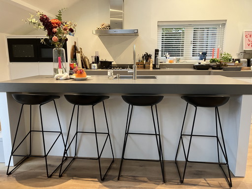 4x HAY ABOUT A STOOL, BAR STOOLS, AAS38 (black)