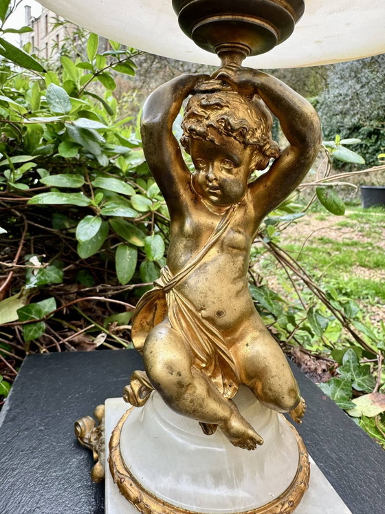 Grande svuotatasche in bronzo e onice dall'Algeria francese, fine XIX secolo. – Ciotole, Bronze (photo 3 of 13)