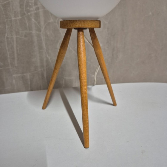 Image 1 of Lampe de table trépied du milieu du siècle, ÚĽUV, années 1960, Tchécoslovaquie