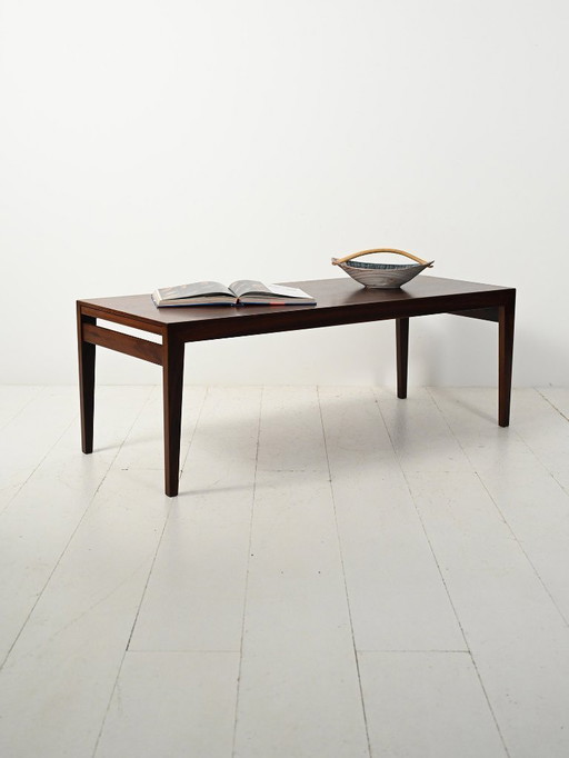 Coffee table in rosewood by Severin Hansen for Haslev Møbelsnedkeri