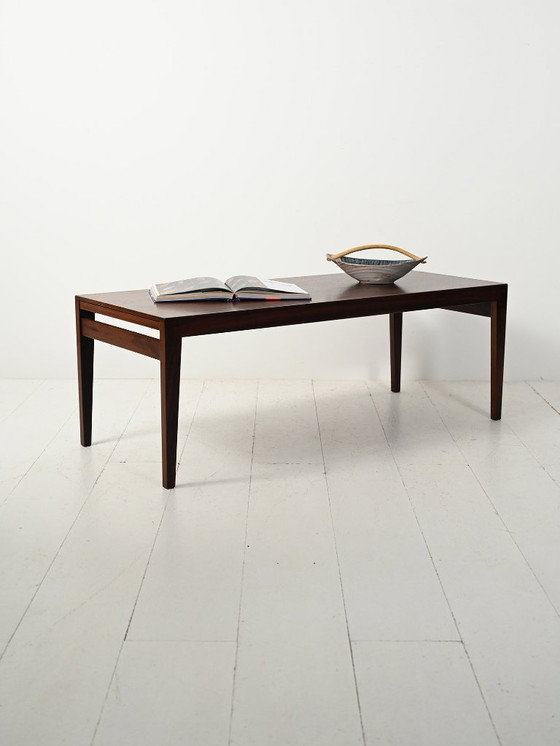 Image 1 of Coffee table in rosewood by Severin Hansen for Haslev Møbelsnedkeri