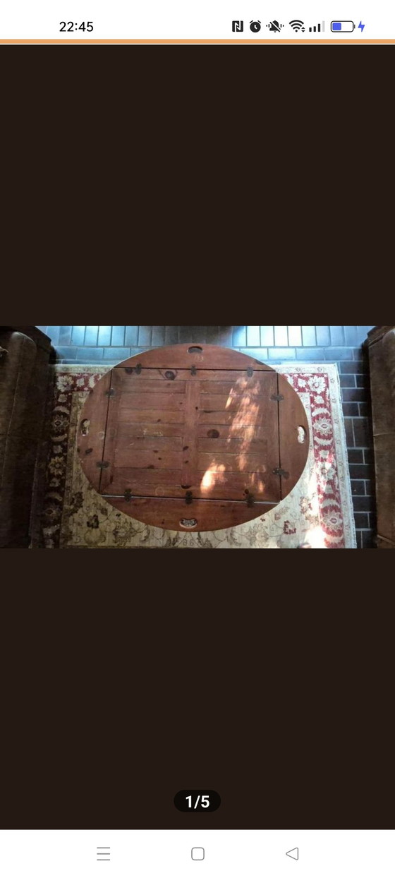 Image 1 of Vintage mahogany butler's table 1950s