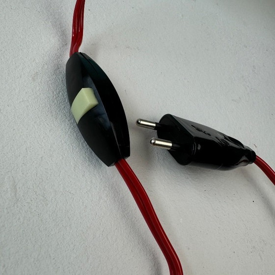 Image 1 of VINTAGE BLUE OPALINE LAMP