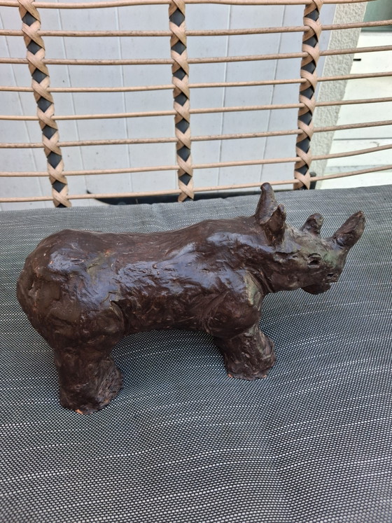Scultura Ippopotamo in Terracotta Patinata – Sculture, Ceramica (photo 3 of 10)