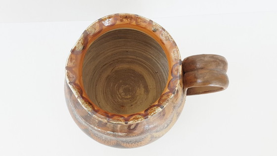 Image 1 of JARRE PICHET VASE GRES VERNISSE CERAMIQUE COURJAULT LA CERISAIE 70S VINTAGE