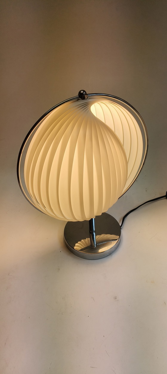 Image 1 of Kare design years vintage moon slat table lamp verner Pantone style