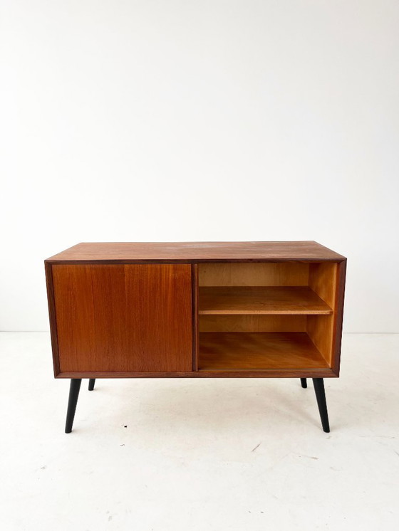 Image 1 of Mobiletto scorrevole in teak vintage