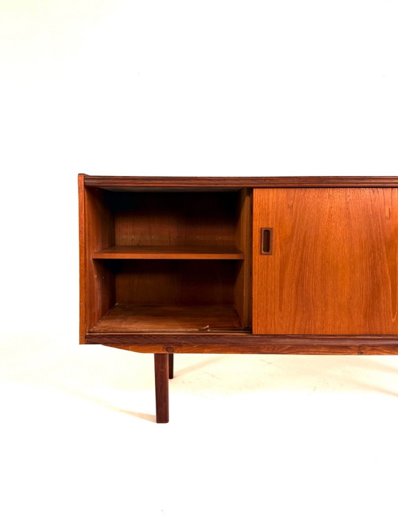 Vintage Danish teak sideboard, 1960s, Wood, Brown (photo 5 of 11)