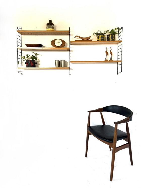 Image 1 of Vintage modular teak wall rack, Nisse String ‘60