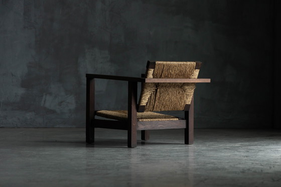 Image 1 of Vintage Rustiek Modernistische Fauteuil, Frankrijk