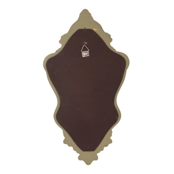 Kleiner Deknudt Wappenspiegel Blattgold Vergoldet Barock Stil 45cm – Glass, Wood (photo 18 of 18)