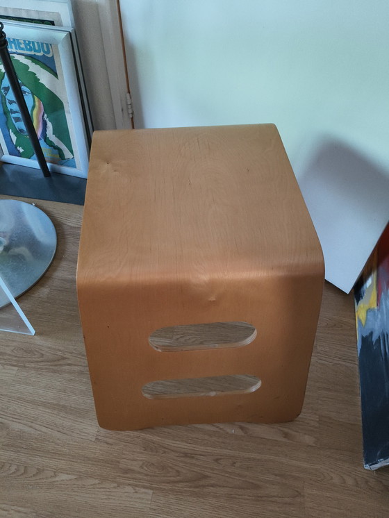 Image 1 of Tabouret/table d'appoint Benjamin en contreplaqué, design vintage, Lisa Norinder, Ikea