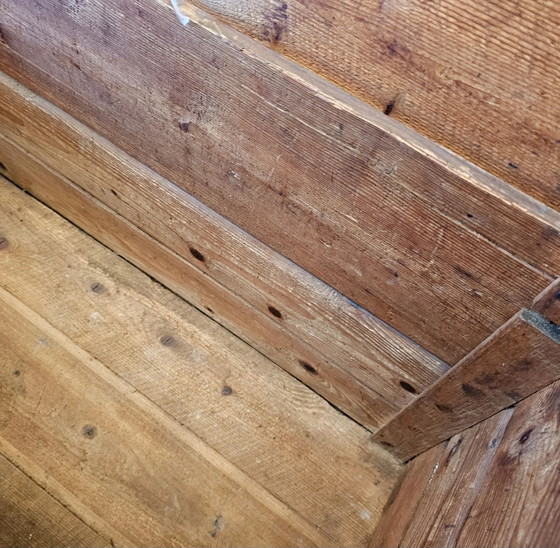 Vecchia cassa / baule contenitore / legno di pino – Armadi contenitori (photo 8 of 13)