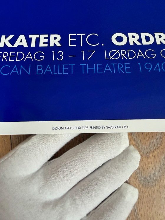 Image 1 of Per Arnoldi, American Ballet Theatre 1940-1990, diseño con derechos de autor Arnoldi, 1995, impreso en Dinamarca