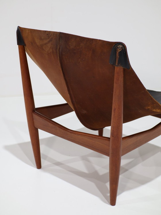 Illum Wikkelsø 272 Fauteuil Zwart Leer Teak Deens 1960s – Leather, Wood (photo 10 of 16)