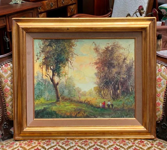 Painting "Forest landscape". – Paintings & Drawings, Canvas (photo 5 of 5)