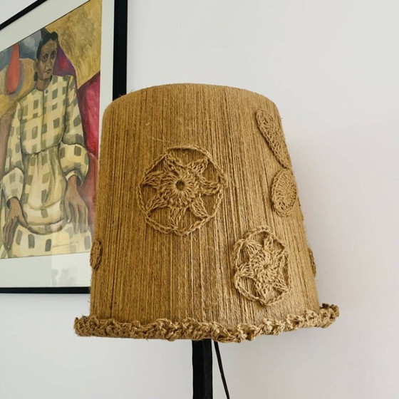 Image 1 of Wrought iron table lamp from the 1950s