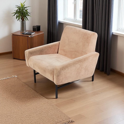 Lounge chair in the style of PIERRE GUARICHE (in style of) 1950s vintage Mid - Century