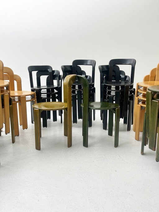 Set of 4 Vintage Chairs by Bruno Rey Dietiker In 4 Different Colors