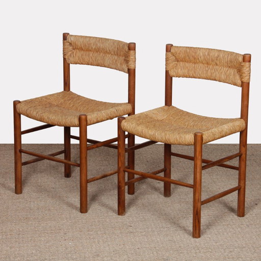 Pair of Dordogne model chairs, Sentou edition, 1950 – eetkamerstoelen, Wood
