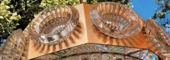 Image 1 of Lampada a sospensione Orrefors Carl Fagerlund. Svezia