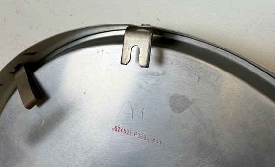 Image 1 of Grijze industriële fabriekswandklok van Siemens, jaren 70.